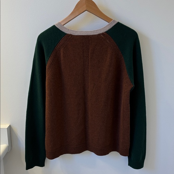 ANTHROPOLOGIE Velvet Cashmere Sweater, Sz large. - Picture 3 of 7